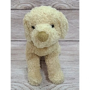 Nikon Plush Dog Stuffed Animal Toy Yellow Labrador Cream Black Collar Soft 8"